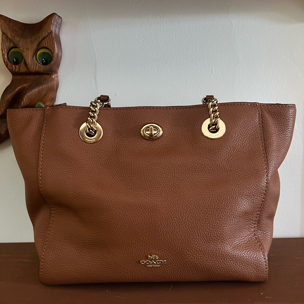 Coach Tan Leather Classic Handbag